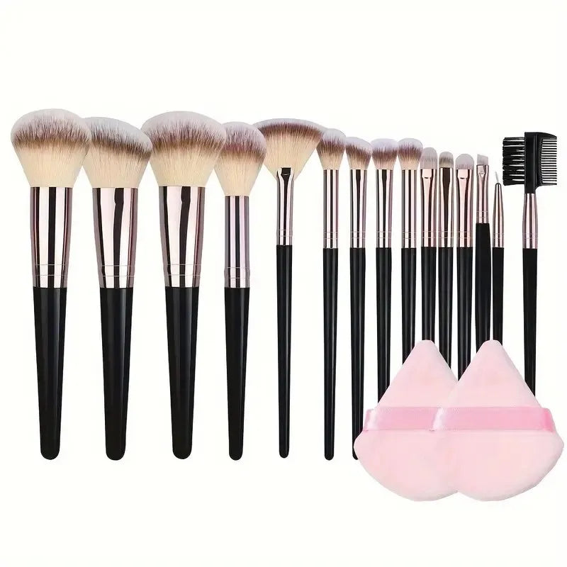 Conjunto profissional de pincéis de maquiagem 3-20PCS, sombra, base, corretivo, pincel de blush, kabuki, macio, fofo, ferramenta de beleza feminina