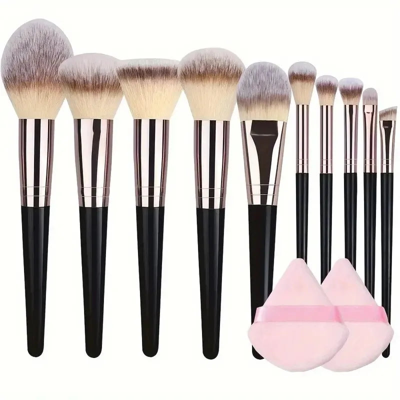 Conjunto profissional de pincéis de maquiagem 3-20PCS, sombra, base, corretivo, pincel de blush, kabuki, macio, fofo, ferramenta de beleza feminina